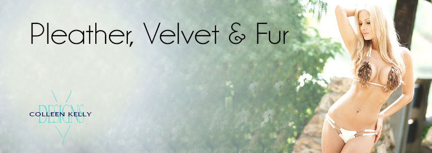 Colleen Kelly Designs Swimwear Collection - Pleather, Velvet & Fur