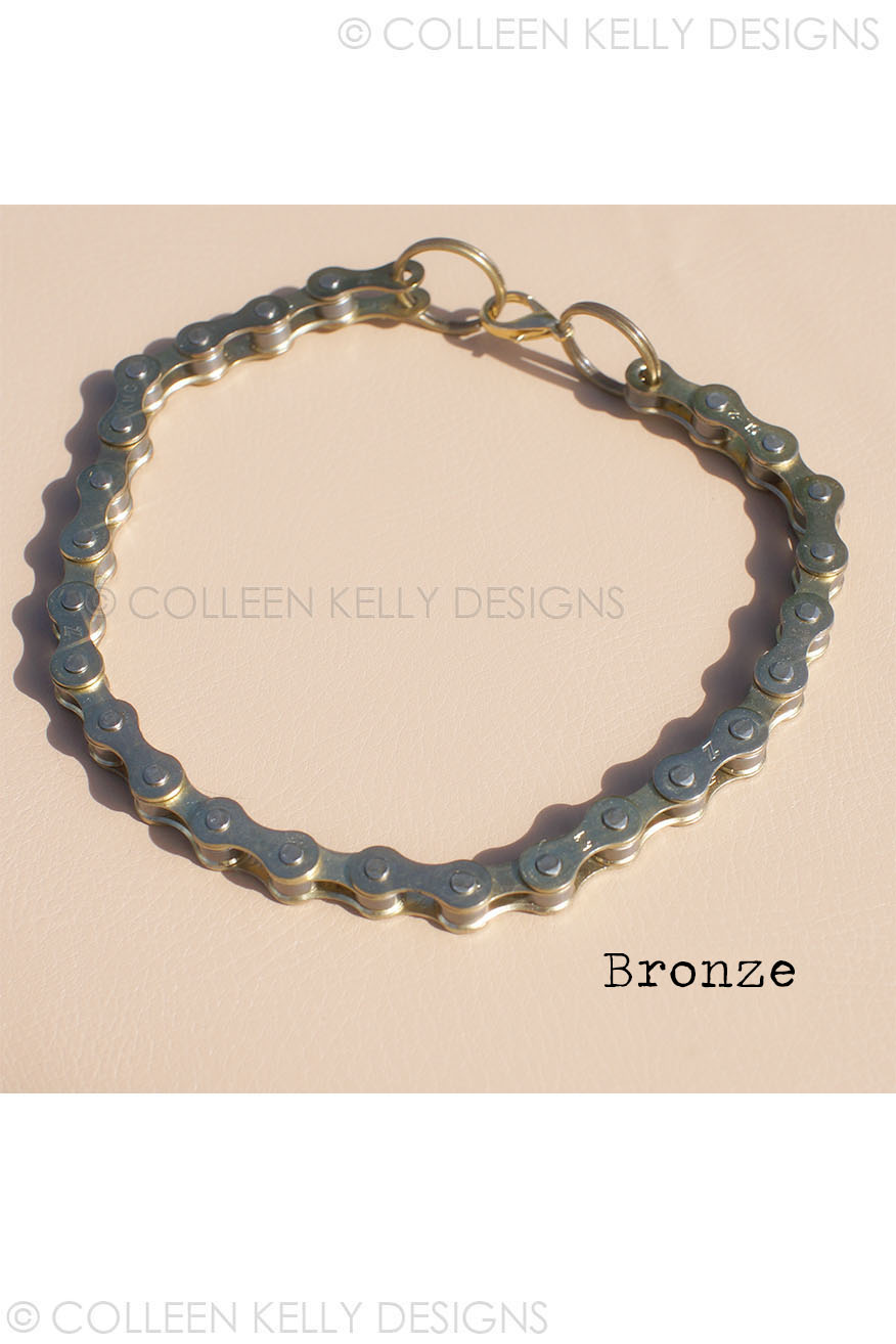 Colleen Kelly Designs Swimwear Style #2451 Image of Biker Jewelry - Bike Chain Choker