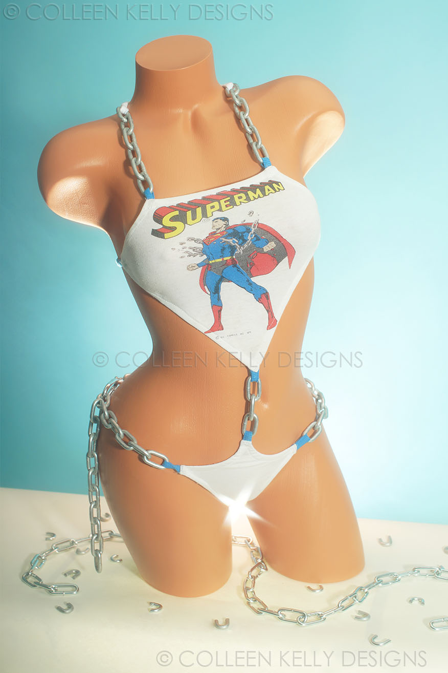 Colleen Kelly Designs Swimwear Style #262 Image of '75 Superman Unchained
