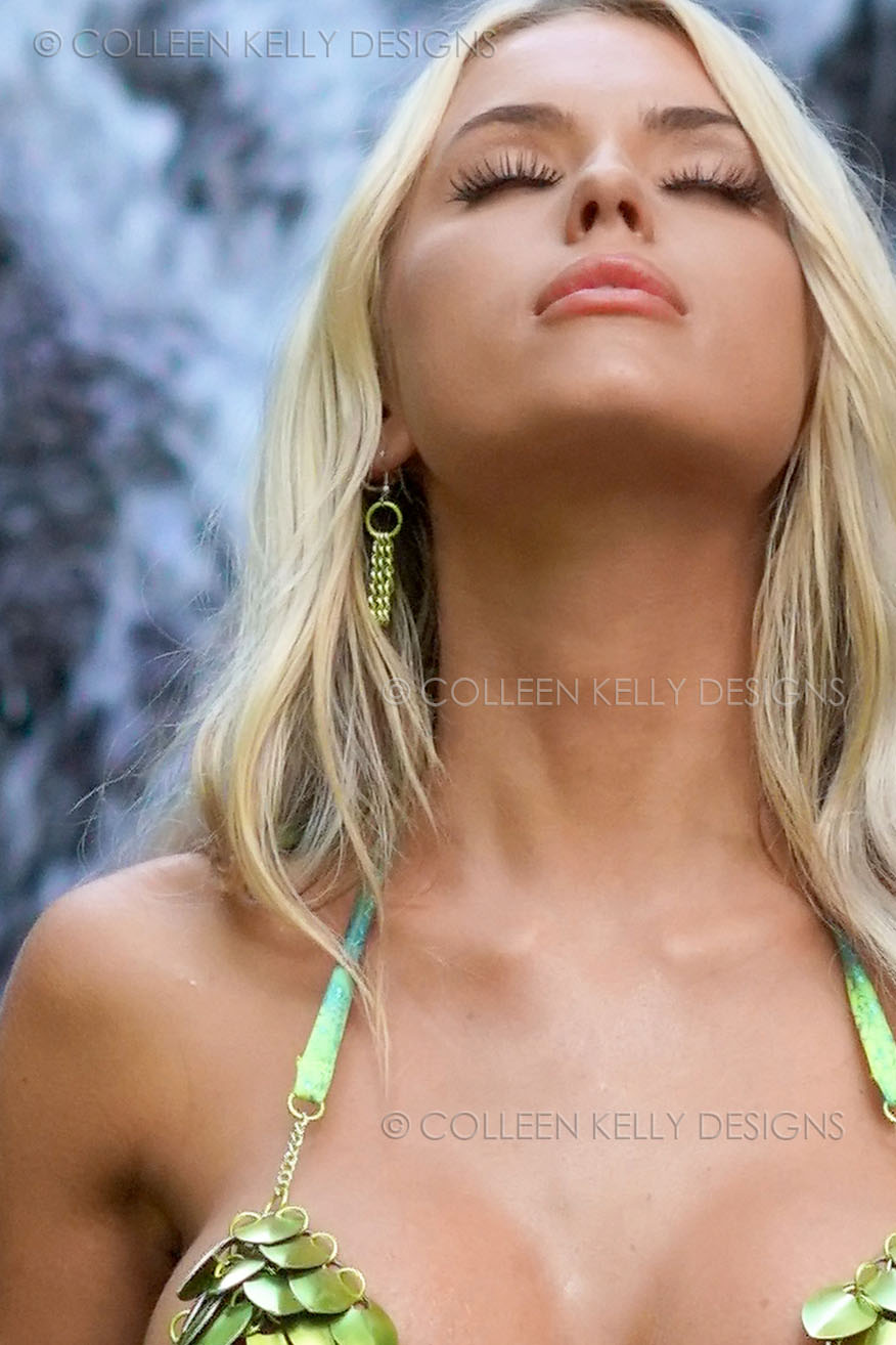 Colleen Kelly Designs Swimwear Style #2631 Image of Chain Earrings