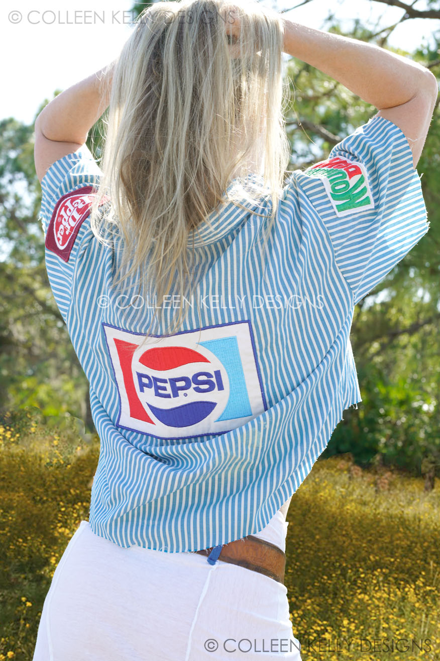 Colleen Kelly Designs Swimwear Style #7022 Image of Pepsi-Co Dr. Pepper Skirt Set