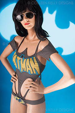 Colleen Kelly Designs Swimwear Image: Vintage Batman Monokini