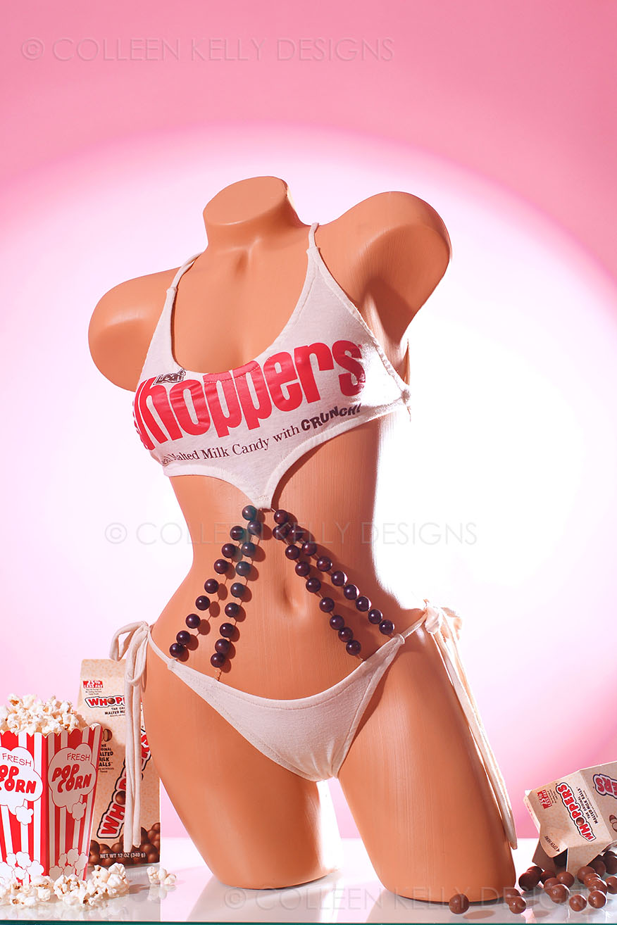 Colleen Kelly Designs Swimwear Style #220 Image of Whoppers Custom 1-Piece Bikini
