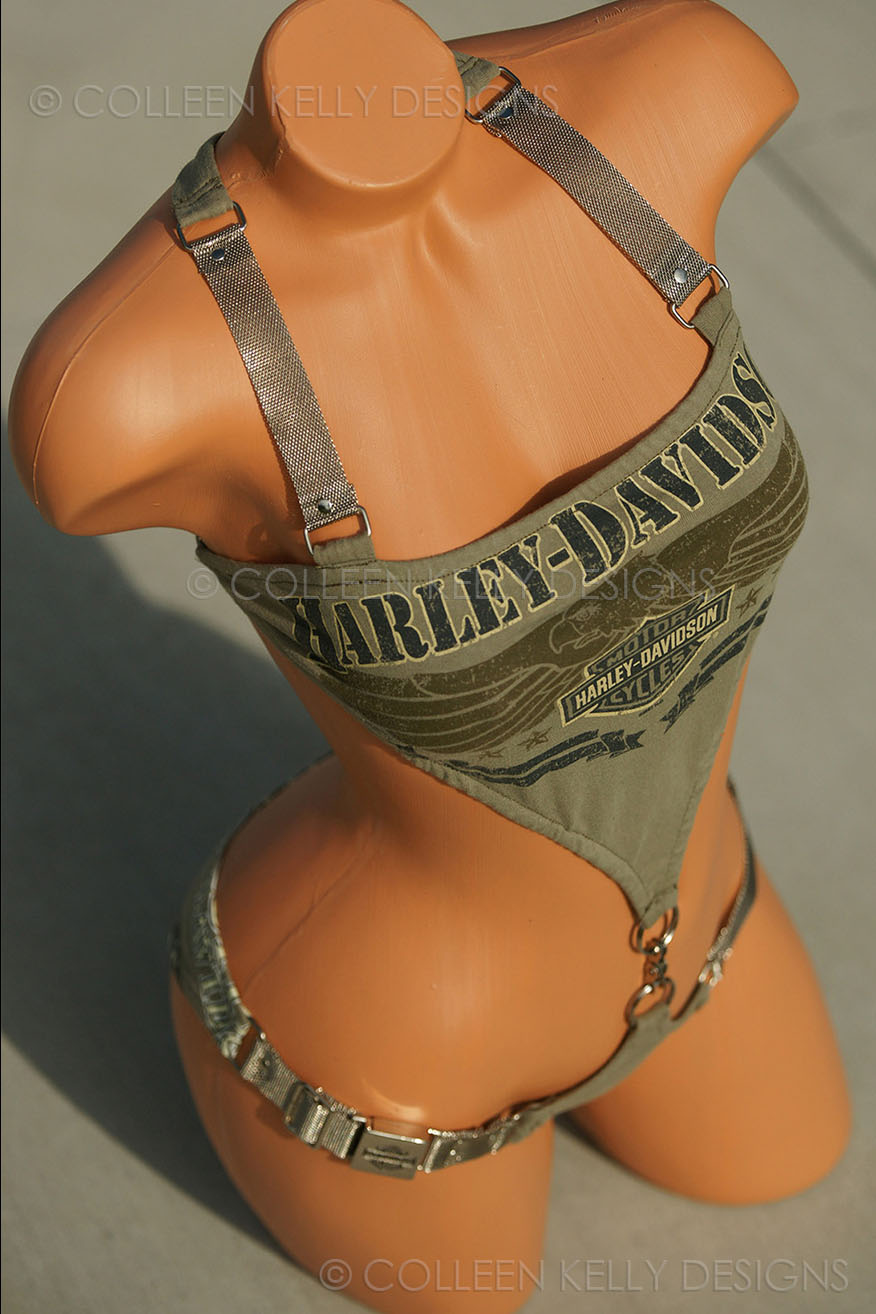 Colleen Kelly Designs Swimwear Style #222 Image of Army 