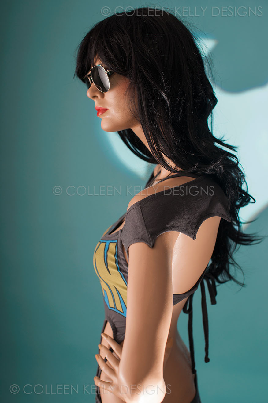 Colleen Kelly Designs Swimwear Style #236 Image of Vintage Batman Monokini