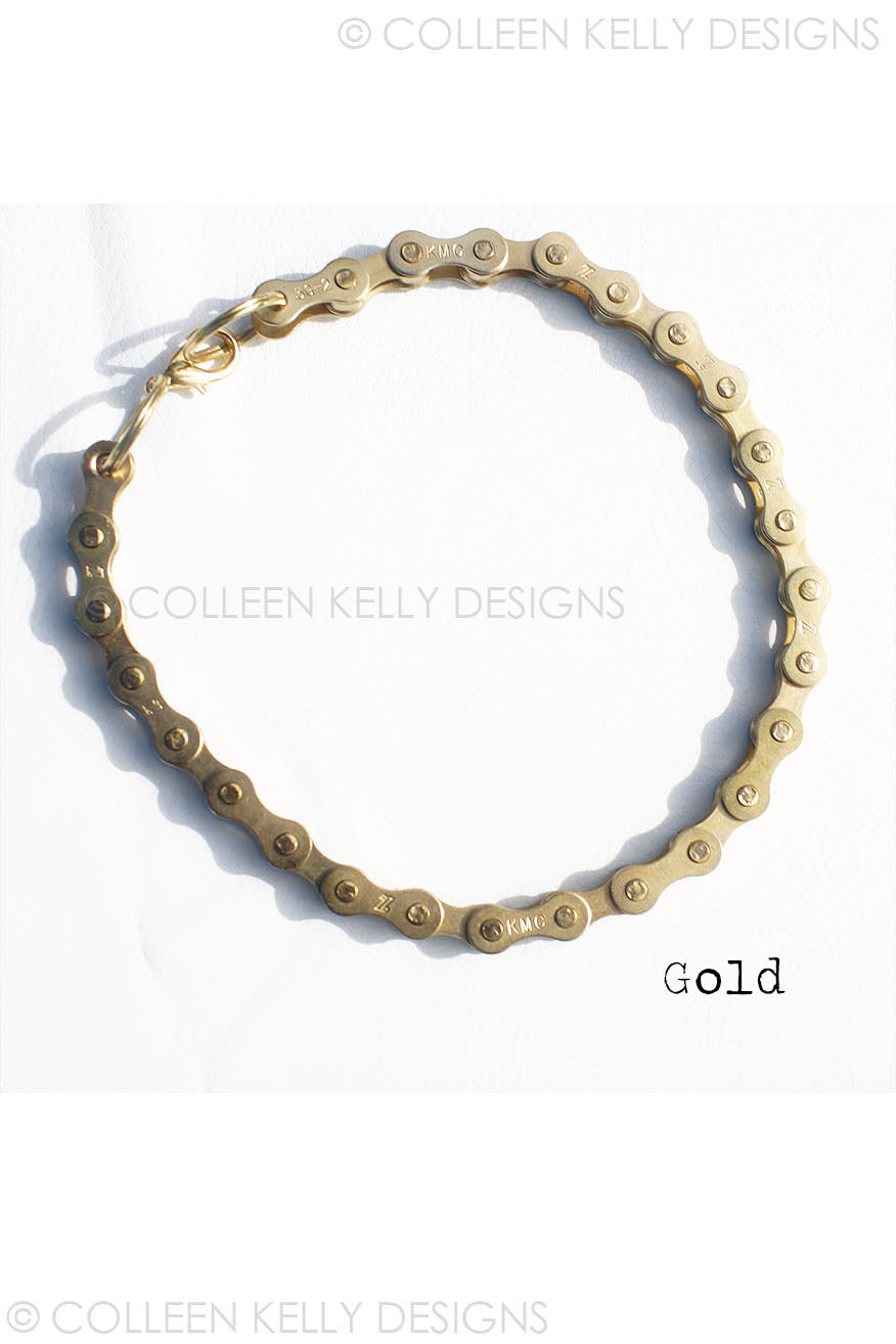 Colleen Kelly Designs Swimwear Style #2451 Image of Biker Jewelry - Bike Chain Choker