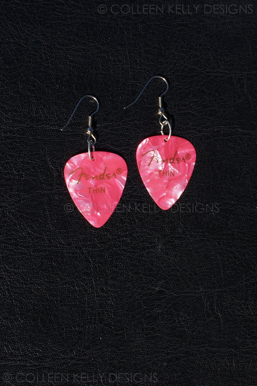 Colleen Kelly Designs Swimwear Style #2454 Image of Guitar Pick Earrings