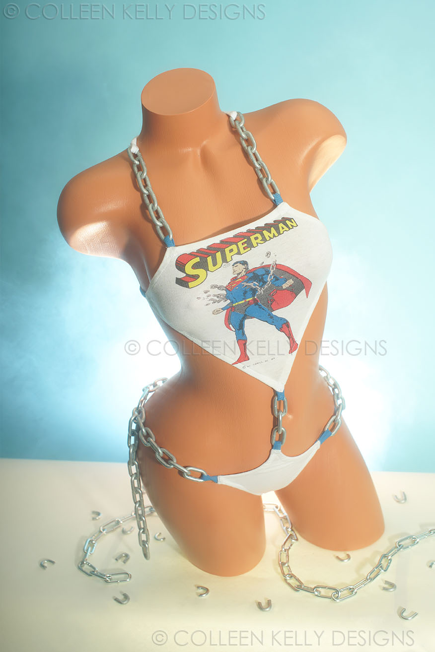 Colleen Kelly Designs Swimwear Style #262 Image of '75 Superman Unchained